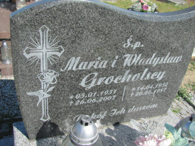 Maria Grocholska 1931 Warta Bolesławiecka - Grobonet - Wyszukiwarka osób pochowanych